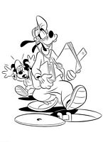kolorowanki Goofy do wydruku malowanka Disney numer 1